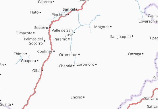 Karte Stadtplan Ocamonte