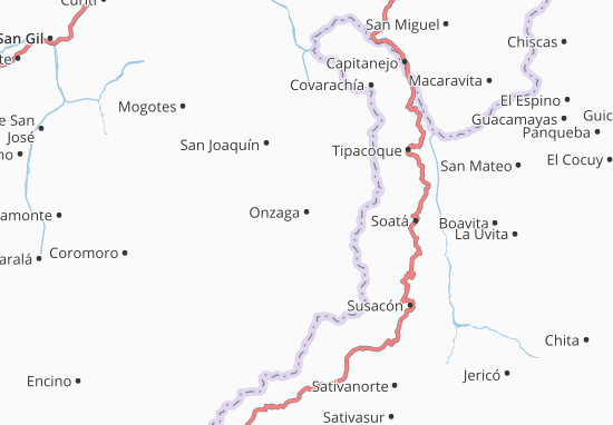 Mapa Onzaga