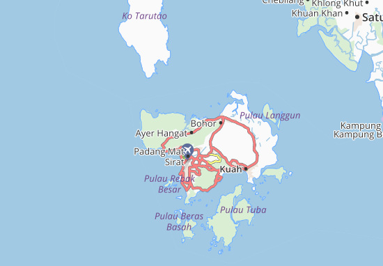Ayer Hangat Map