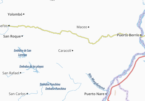 Mapa Caracolí