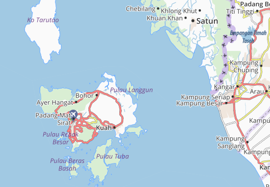 Karte Stadtplan Pulau Tanjung Tembus Dendang