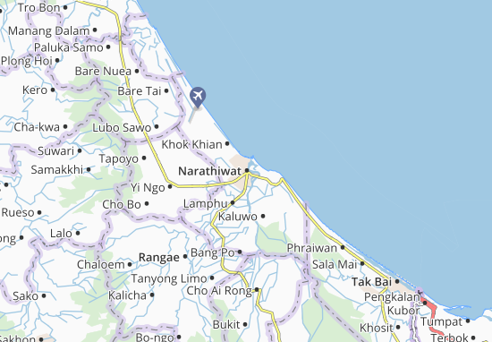 Narathiwat Map