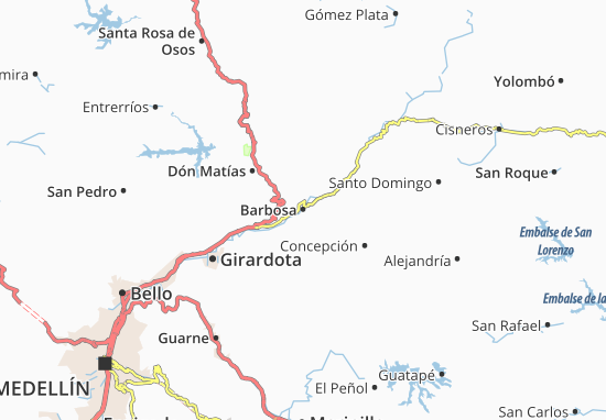Karte Stadtplan Barbosa