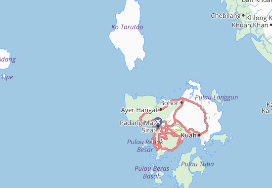 Karte Stadtplan Pulau Anak Datal