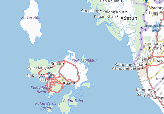 Karte Stadtplan Pulau Langgun