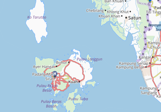 Mapa Pulau Tangok