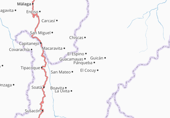 Karte Stadtplan Guacamayas