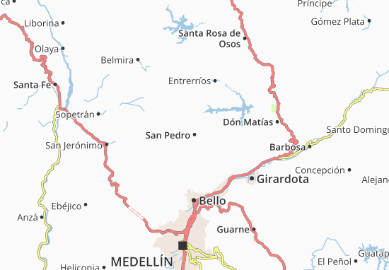 Karte Stadtplan San Pedro