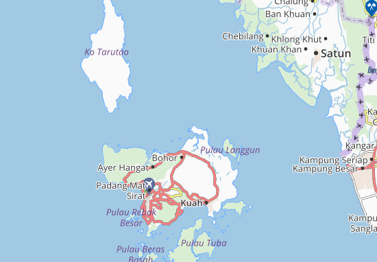 Karte Stadtplan Pulau Belibis