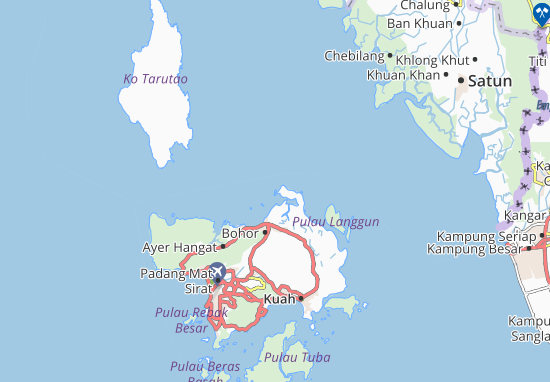 Karte Stadtplan Pulau Kelam Baju