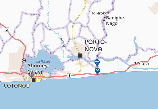 Mapa Porto-Novo