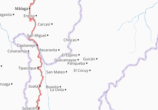 Karte Stadtplan El Espino