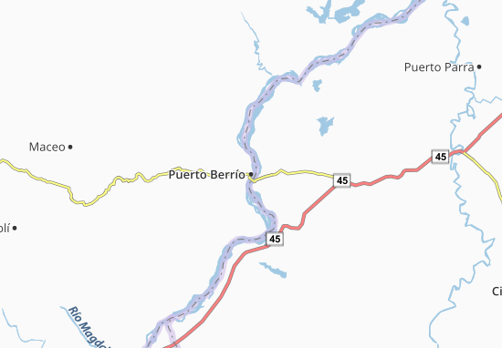 Mapa Puerto Berrío