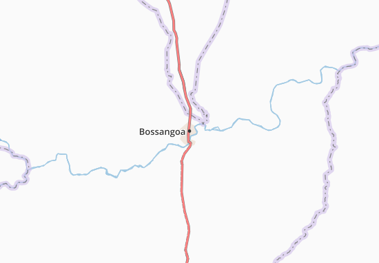 Karte Stadtplan Bossangoa
