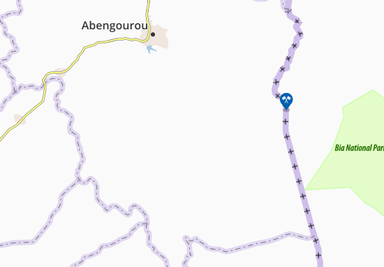 Kaart Plattegrond Akouaba