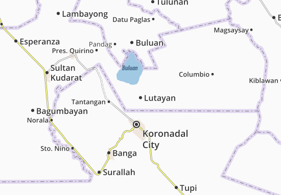 Karte Stadtplan Lutayan