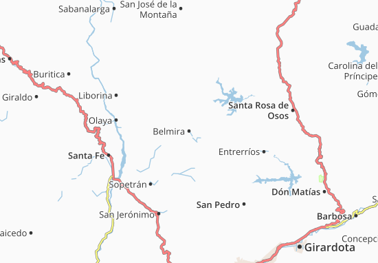 Mapa Belmira