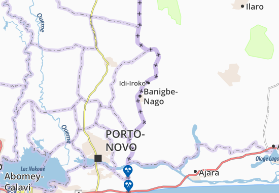 Mapa Banigbe-Nago