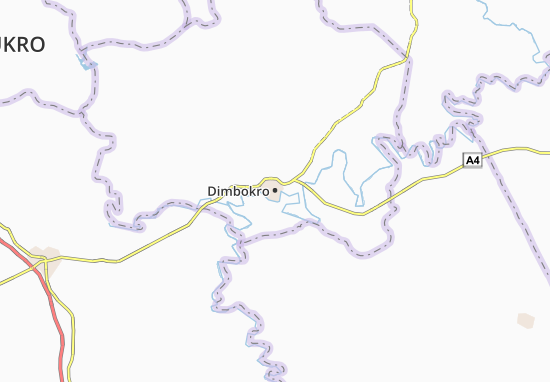 Mapa Dimbokro