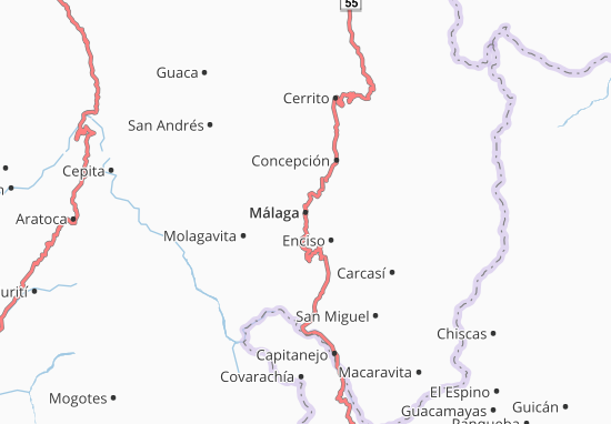 Karte Stadtplan Málaga