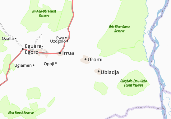 Mapa Uromi