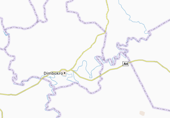 Karte Stadtplan Dadiékouassikro