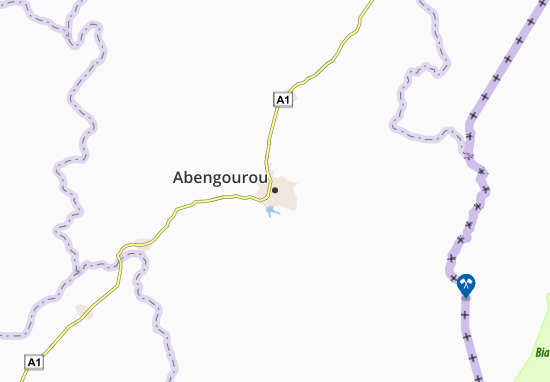 Mapa Abengourou