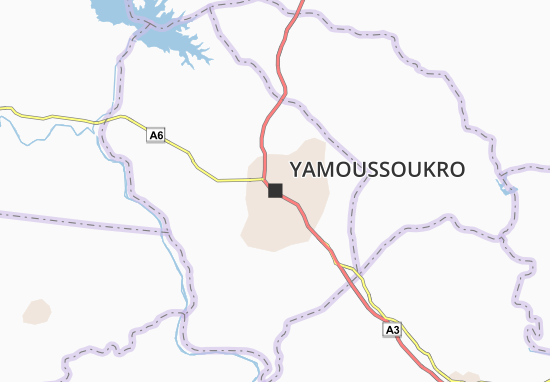 Mapa Yamoussoukro