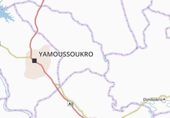 Karte Stadtplan Abouakouamékro