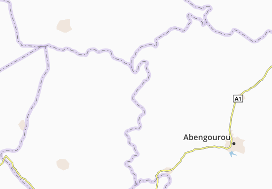 Kaart Plattegrond Amangouakrou