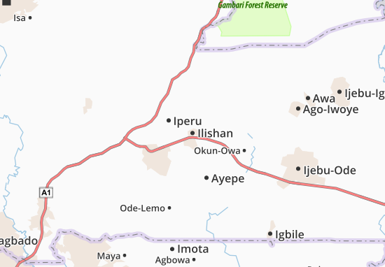 Karte Stadtplan Ilishan