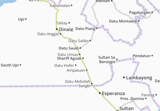 Karte Stadtplan Datu Unsay