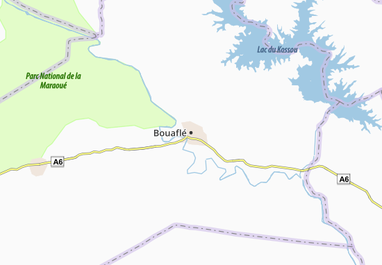 Mapa Bouaflé