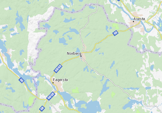 Karte Stadtplan Norberg