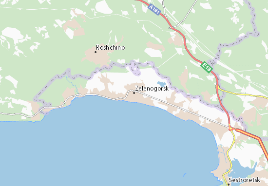 Karte Stadtplan Zelenogorsk