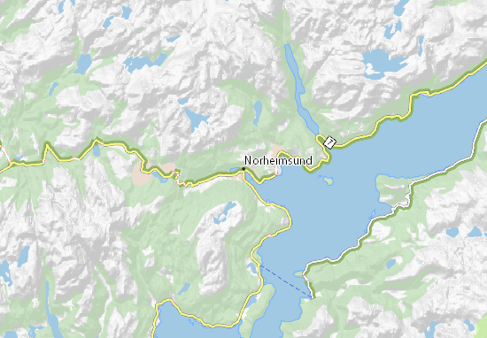 Karte Stadtplan Norheimsund