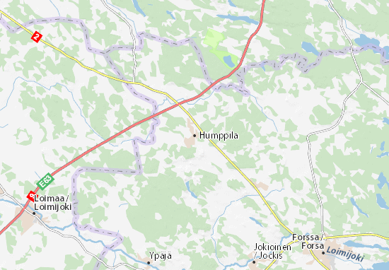 Karte Stadtplan Humppila