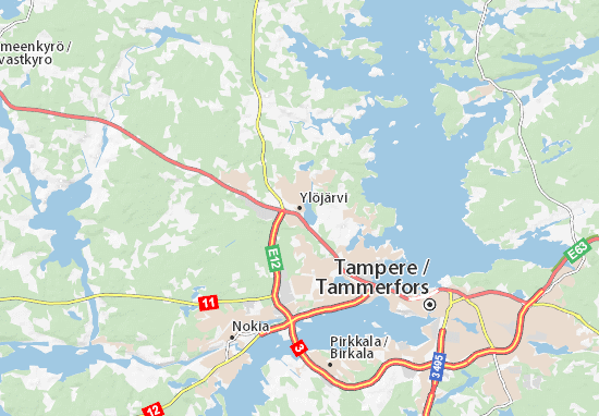 Karte Stadtplan Ylöjärvi