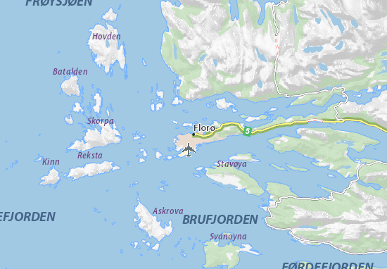 Karte Stadtplan Florø
