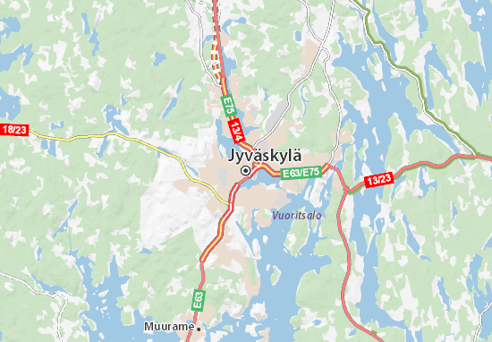 Mapa Jyväskylä