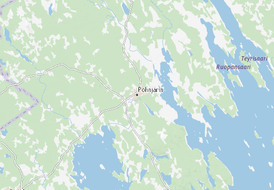 Mapa Polvijärvi