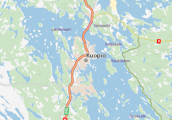 MICHELIN Kuopio map - ViaMichelin