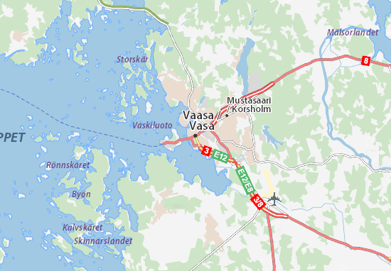 MICHELIN Vaasa map - ViaMichelin
