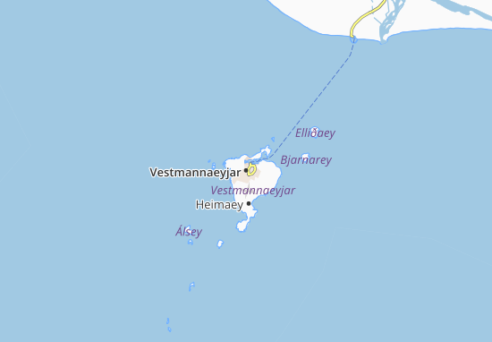 Mapa Vestmannaeyjar