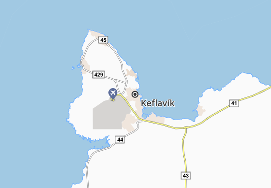 Kaart Plattegrond Keflavík