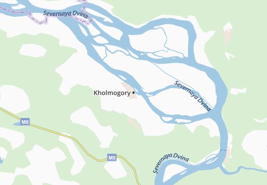 Mapa Kholmogory