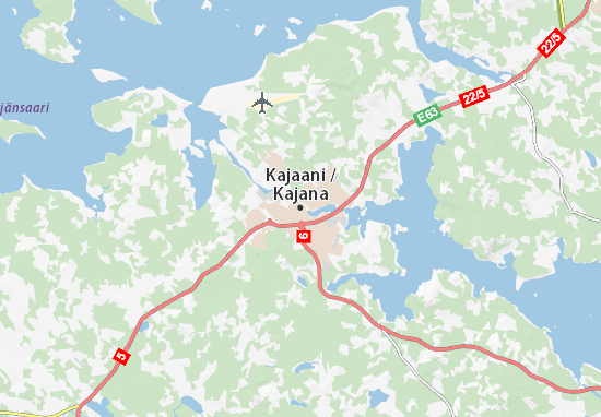 Karte Stadtplan Kajaani