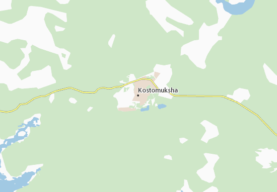 Mapa Kostomukša