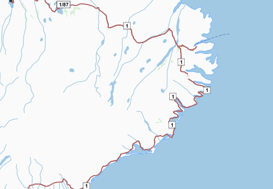 Mapa Austurland