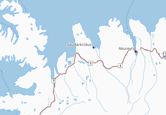 Mapa Norðurland vestra